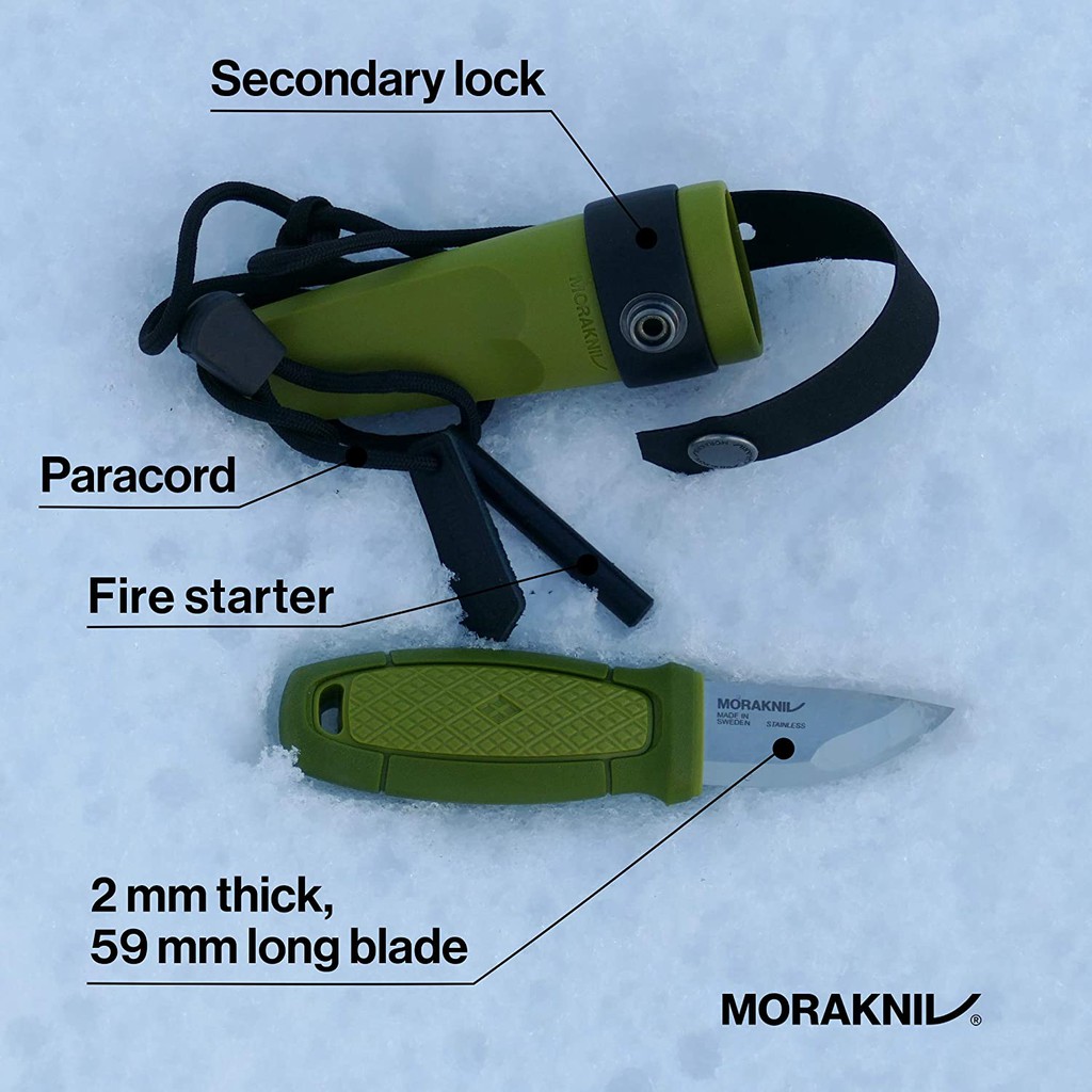 Dụng cụ cắt thép không rỉ Morakniv Eldris Neck Knife