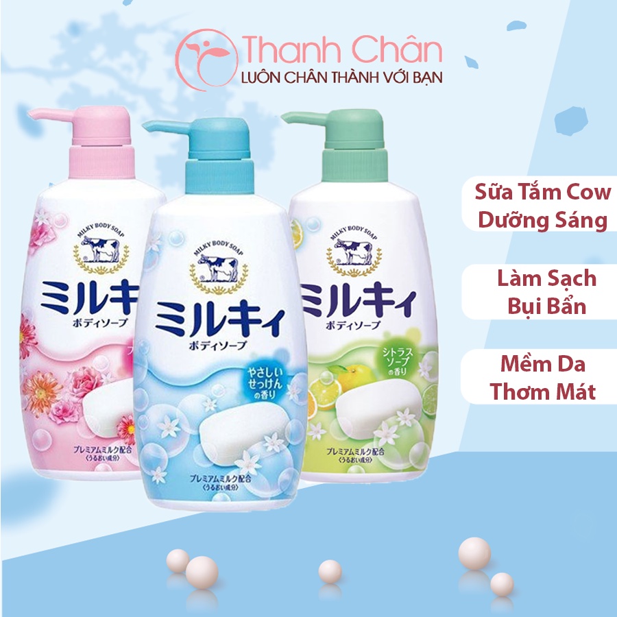 Sữa Tắm Cow Milky Body Soap 550ml