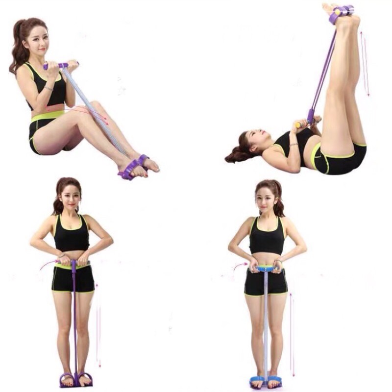 Dụng Cụ Kéo Cơ, Tập Tay, Tập Lưng, Tập Bụng, Tập Đùi, Dây Tập Gym,Thể Thao Tại Nhà Tummy Tremmer