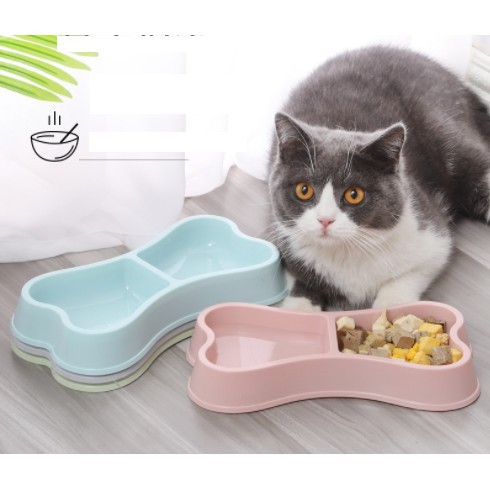 BÁT ĂN ĐÔI HÌNH KHÚC XƯƠNG Chất liệu nhựa - Pet shop Uytinpro