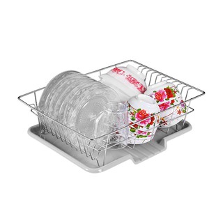 Rổ Úp Chén Có Khay Thoát Nước Để Bồn
