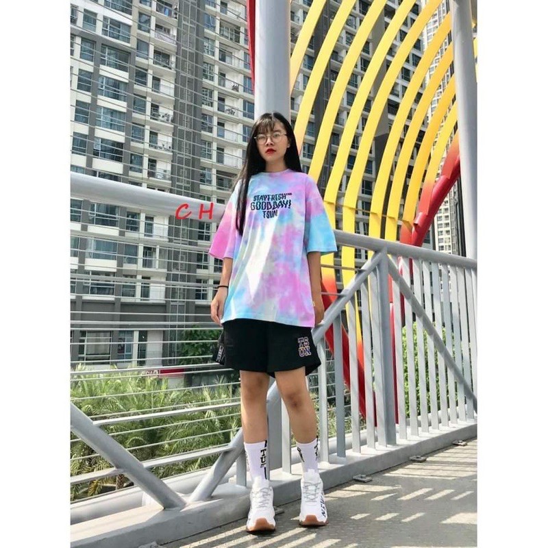 Áo phông loang good day in 2 mặt fom unisex COM955