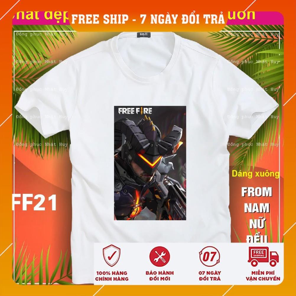 [FreeShip]  áo thun game Free Fire FF19,phông  bao đổi trả, chất đẹp,