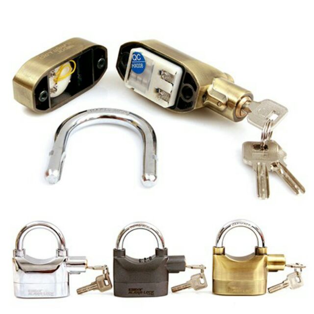 Ổ khóa hú chống trộm thông minh Kinbar Alarm Lock 110 DBA ( Loại 1 ) có tem chống hàng Giả của Bộ công an