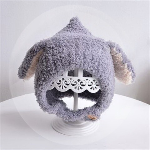 Mũ lông cừu tai thú có CÚC mềm mại, ấm áp cho bé 0-3 tuổi