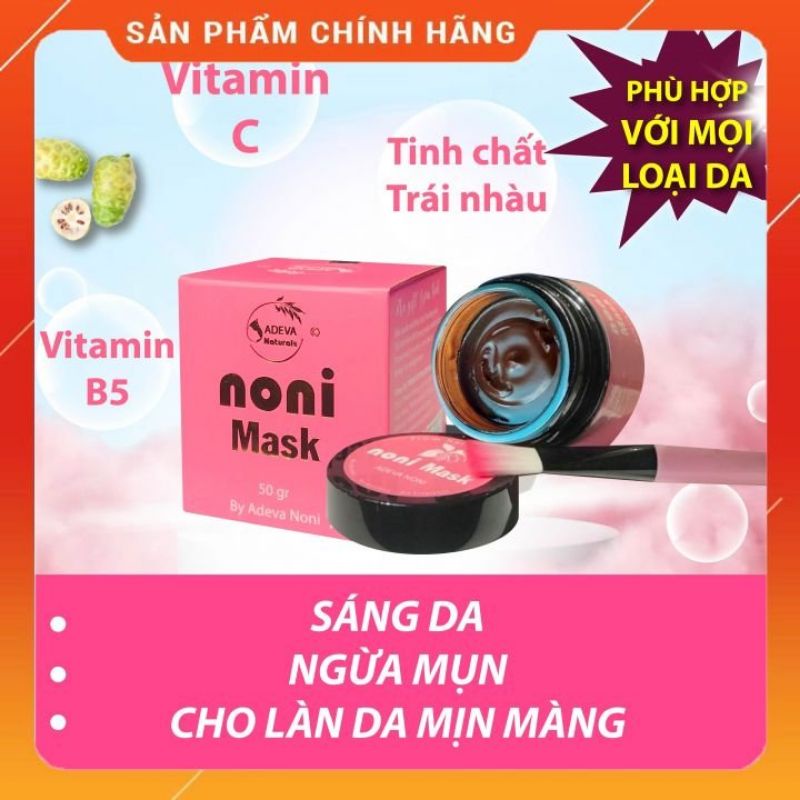 Mặt nạ thiên nhiên từ bột trái Nhàu Adeva Noni, giảm thâm nám, sáng mịn da, ngừa mụn