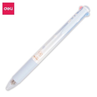 Bút bi cute đầu bấm - 4 màu ,ngòi 0,7mm Deli – Bút bi học sinh cao cấp dễ thương - HOKAMI STORE