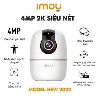 Camera Imou IP Wifi Không Dây Siêu Nét A42P 4Mp 2K, Imou A22Ep 2Mp, Imou A2 New V3 1080 Xoay 360 độ 1080P - Chính Hãng