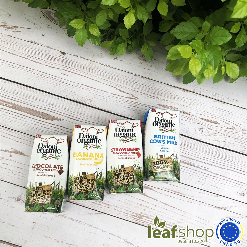 (Chỉ từ 33k/hộp khi mua nguyên thùng) Sữa tươi hữu cơ DAIONI 200ml | BigBuy360 - bigbuy360.vn