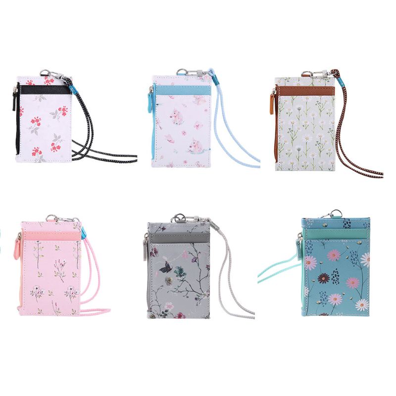 Youyo Ví Da Đựng Thẻ Tín Dụng / Tiền Xu Có Dây Đeo Nhỏ Gọn