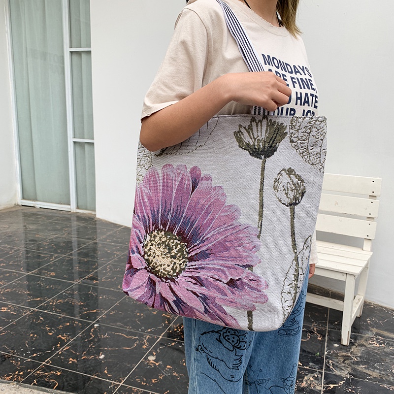 Túi xách ENVIROSAX chất liệu canvas họa tiết thổ cẩm xinh xắn thời trang