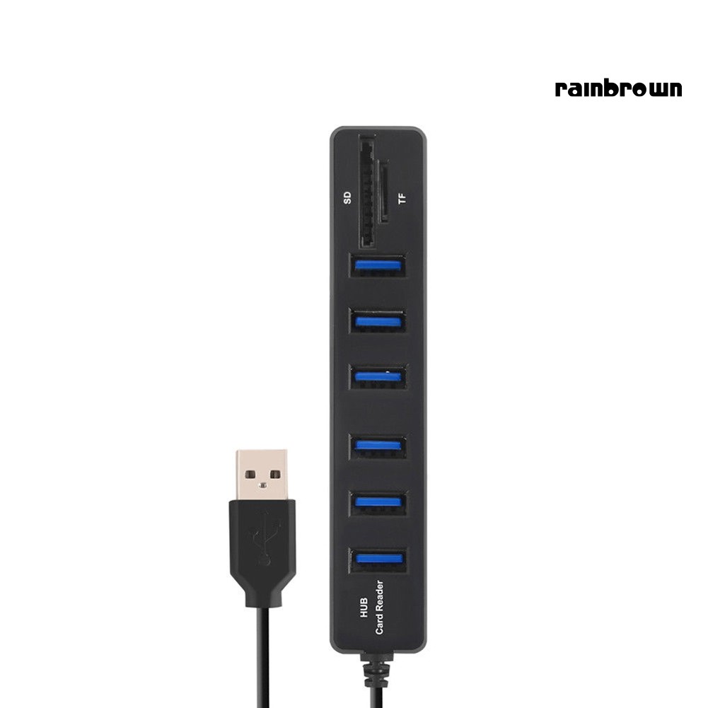 Đầu Đọc Thẻ Nhớ 6 Cổng Usb 2.0