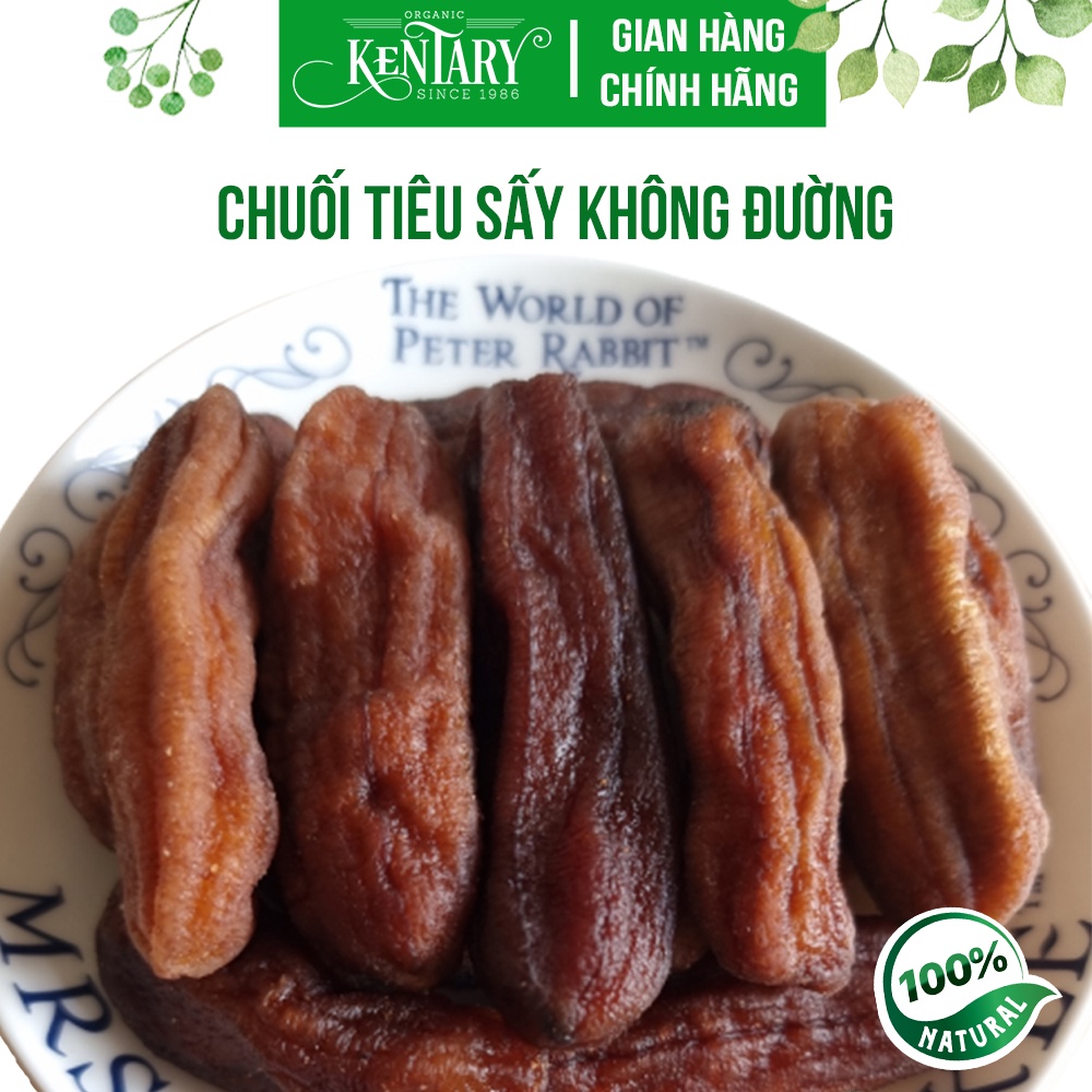 Chuối Tiêu Đà Lạt Sấy Dẻo Không Đường Kentary - Túi 100g