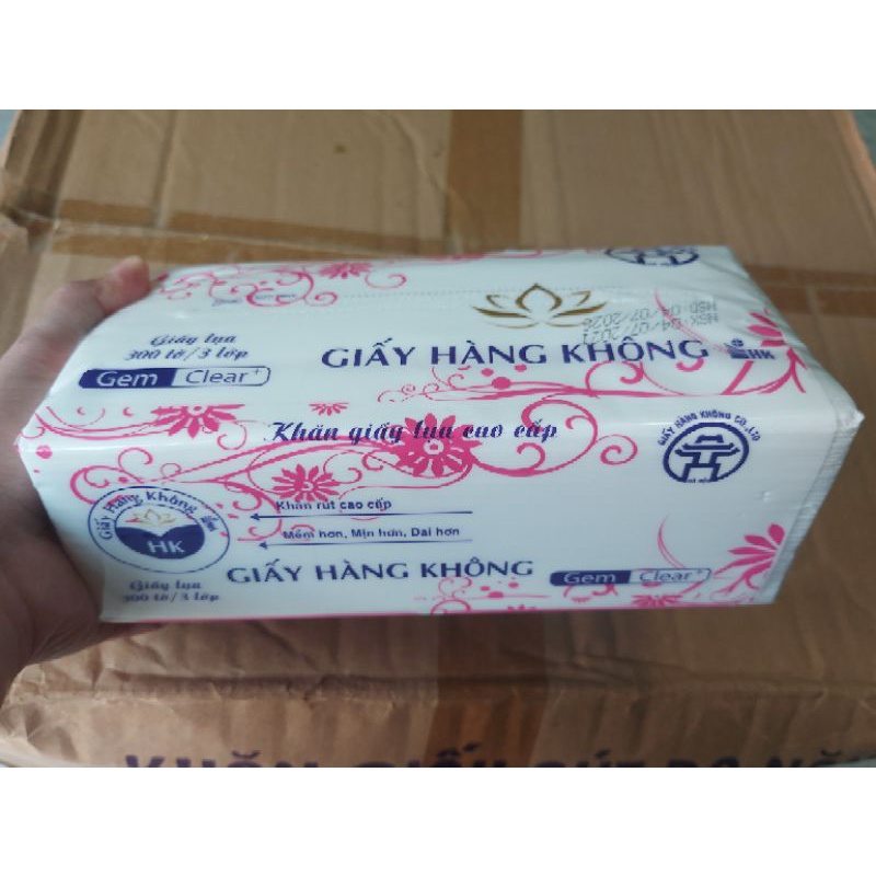 Giấy lụa Hàng Không 300 tờ hàng loại I ( Cam kết giấy đủ 3 lớp )