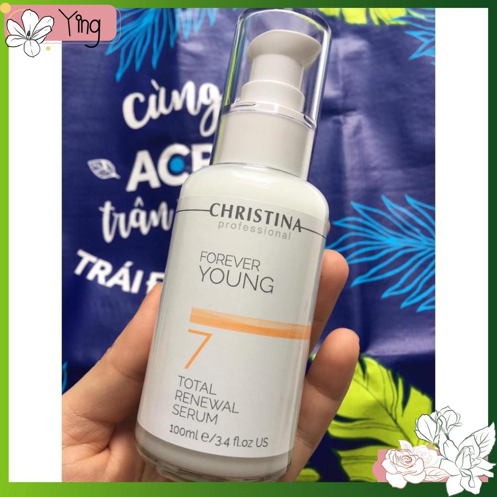 Tinh Chất Tái Tạo, Cấp Ẩm Chuyên Sâu Christina Forever Young Total Renew Serum 7 100ml Chính Hãng