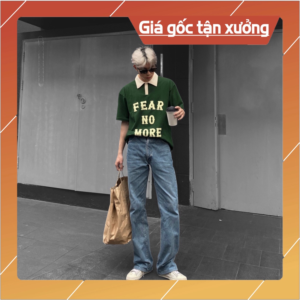 ( Mã PL08 : FEAR ) Áo POLO trơn nam nữ phong cácH TEEN