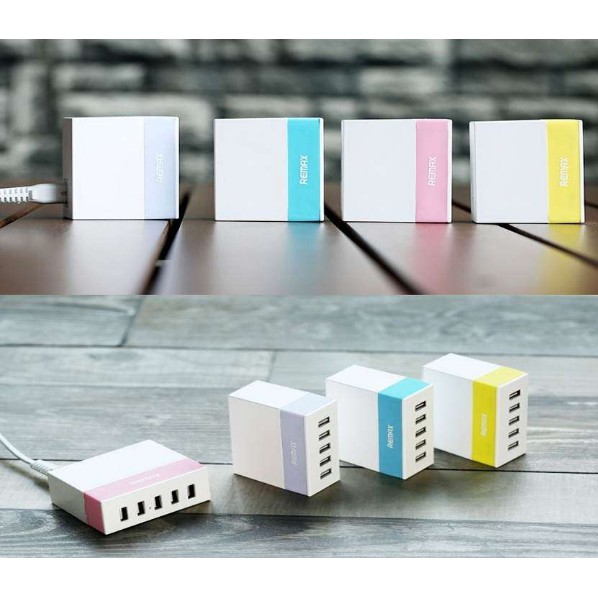 (BH 12 Tháng) Củ Sạc 5 Cổng USB REMAX