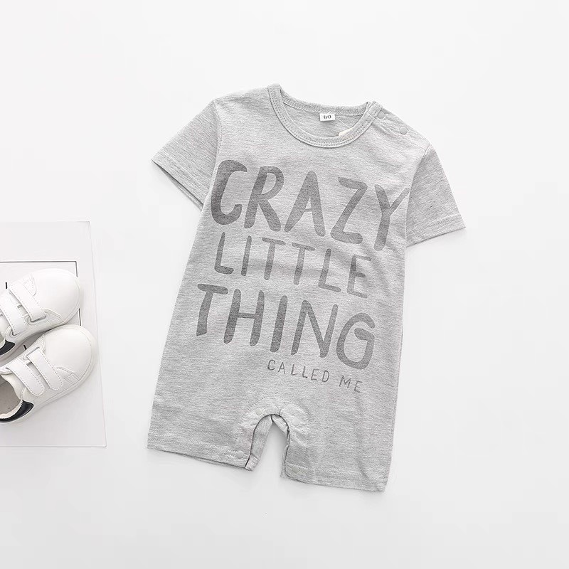 Bộ Body Cho Bé Trai Và Bé Gái, Bộ Liền Thân Crazy  Cho Bé Chất Thun Cotton Ken Store