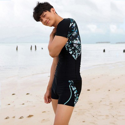 Quần dài tay ngắn toàn thân phân thân nhanh khô Nam Bộ hai mảnh áo bơi thể thao tắm nước nóng Kem chống nắng Thái Lan