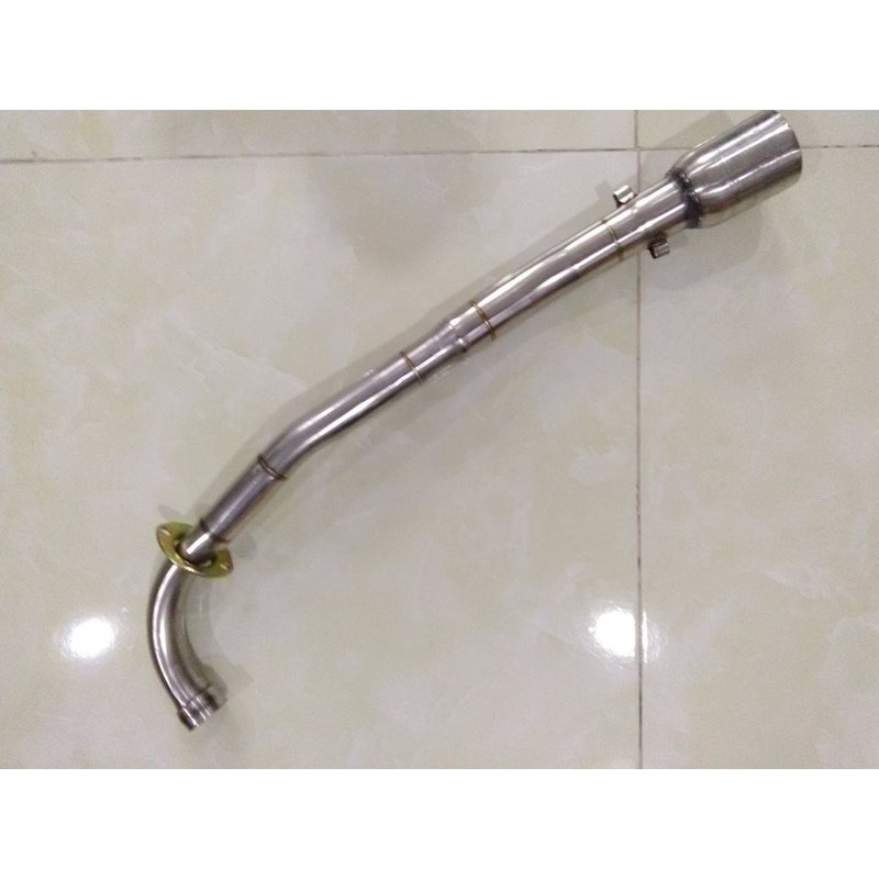 Cổ pô inox lắp pô nổ cho xe sirius, jupiter dùng hệ thống hòa khí