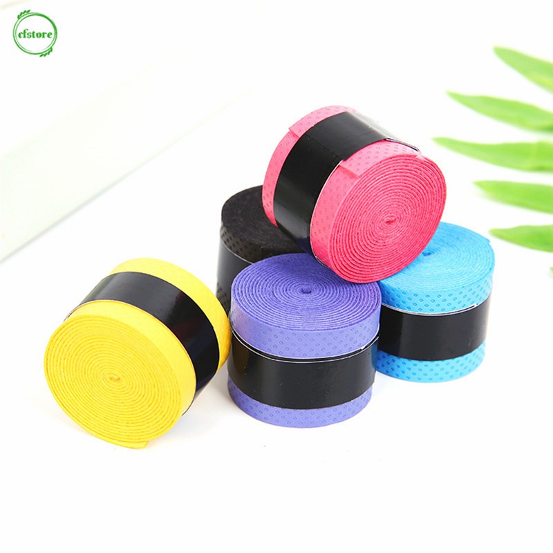 CF 1Pc Anti-slip Grip Tape Sport Tennis Overgrips Tape Badminton Racket Grips Sweatband