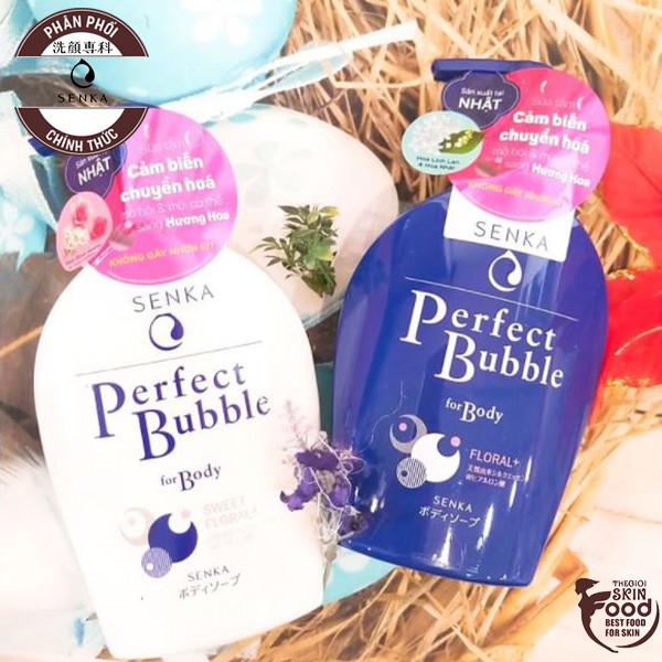 Sữa Tắm Dưỡng Ẩm Senka Perfect Bubble For Body 500ml