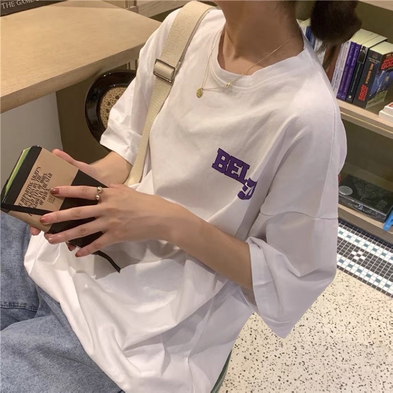 Áo thun tay lỡ nam nữ, áo phông studio1996 unisex chất cotton in hình BELOED