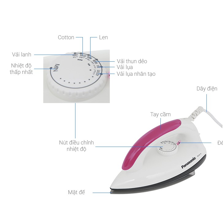 Bàn ủi khô Panasonic PABU-NI-317TVRA