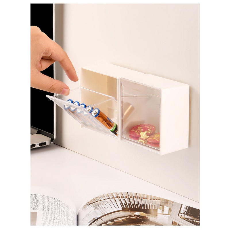 Hộp Nhựa Trong Suốt Đựng Đồ Gắn Tường Tiện Lợi