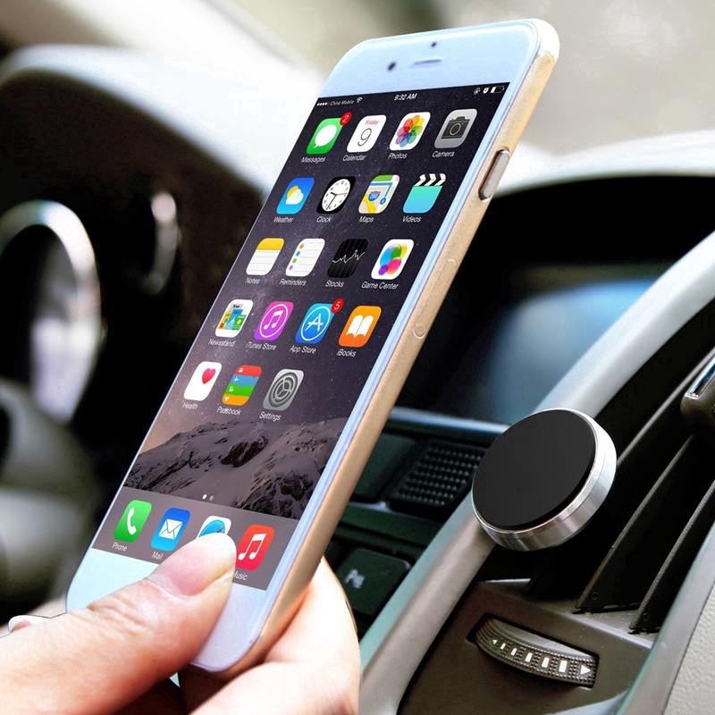 Universal Car Mount Holder Magnetic Car accessories Air Vent Aluminium Alloy ABS For iPhone Samsung GPS car Bracket Stand Holder Z2