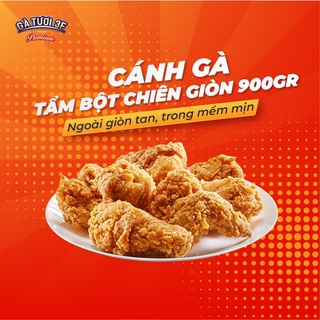 3F CÁNH GÀ TẨM BỘT CHIÊN GIÒN 900GR (-18 ĐỘ) READY TO COOK