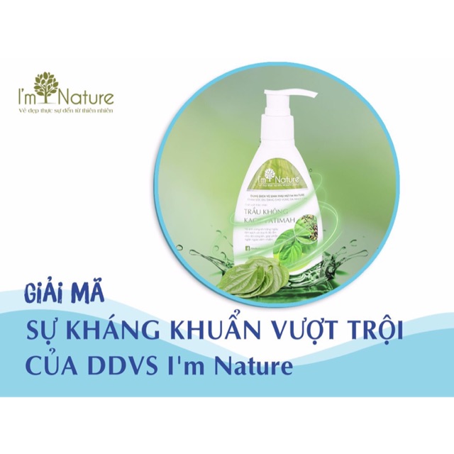 DUNG DỊCH VỆ SINH TRẦU KHÔNG - I'M NATURE CHÍNH HÃNG
