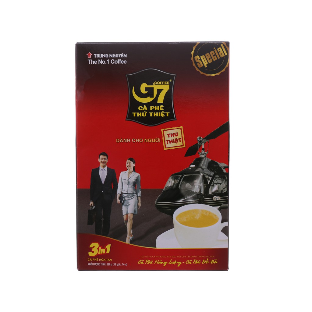 Cà phê sữa G7 3 in 1 288g (18 gói x 16g)