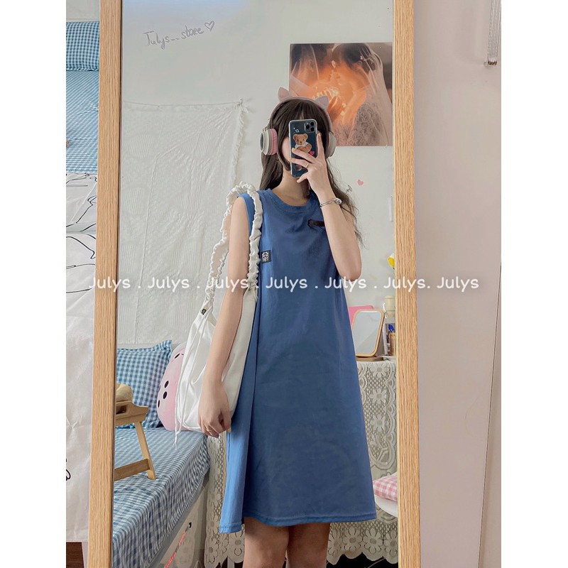 VÁY TANKTOP logo chú trâu xinh (ảnh thật shop chụp kèm video) | BigBuy360 - bigbuy360.vn