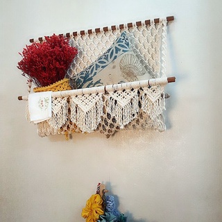 🌻 🌻  Kệ treo tường macrame đựng thú bông 🌻 🌻