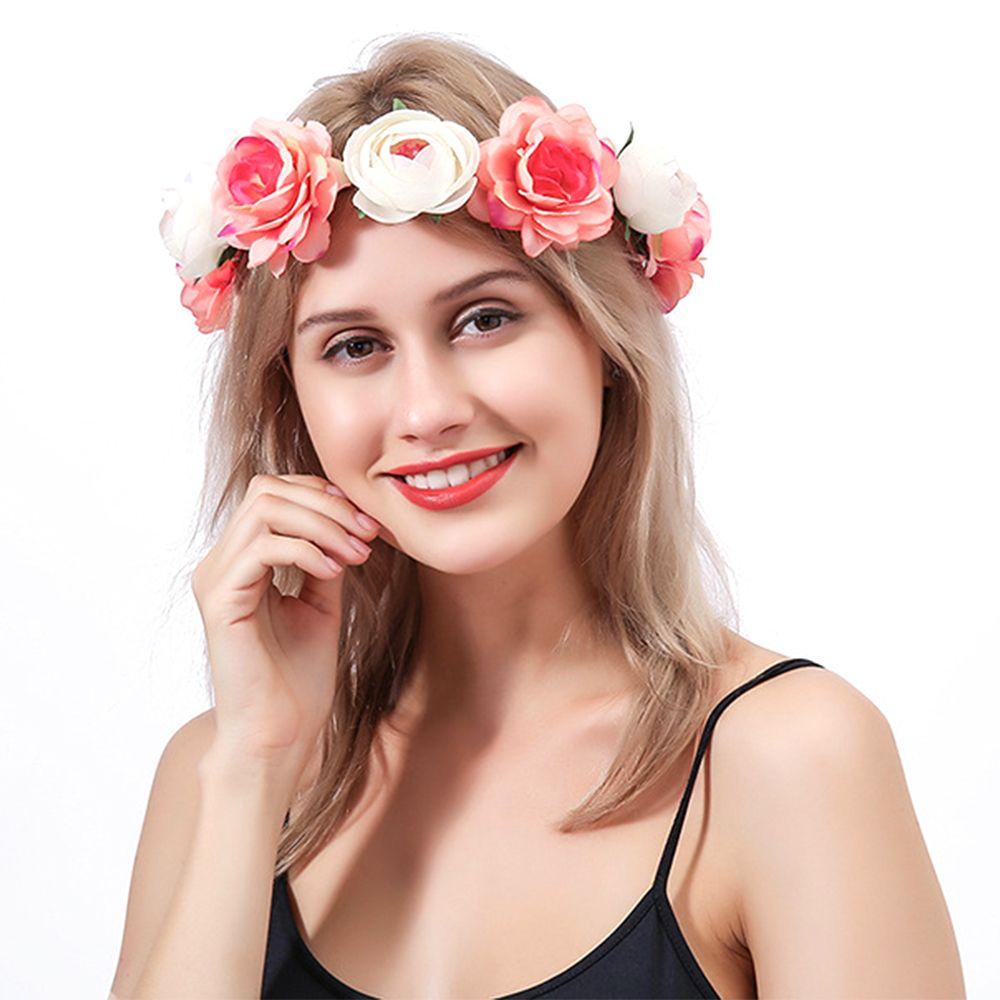 Vòng Hoa Đeo Đầu Phong Cách Bohemia Có Thể Điều Chỉnh MIHAN1 Dành Cho Cô Dâu