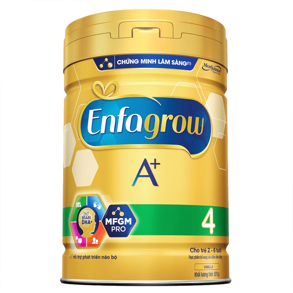 SỮA ENFAGROW A+ 4 870G MFGM PRO &amp; DHA (2-6 TUỔI)[hàng mới]