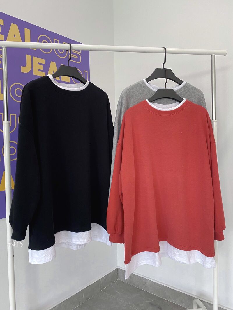 Áo nỉ pha lót trắng Kiki 5415 | BigBuy360 - bigbuy360.vn