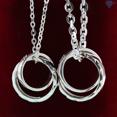Vòng cổ đôi tình yêu khắc tên theo yêu cầu DCD0024 - Trang Sức TNJ