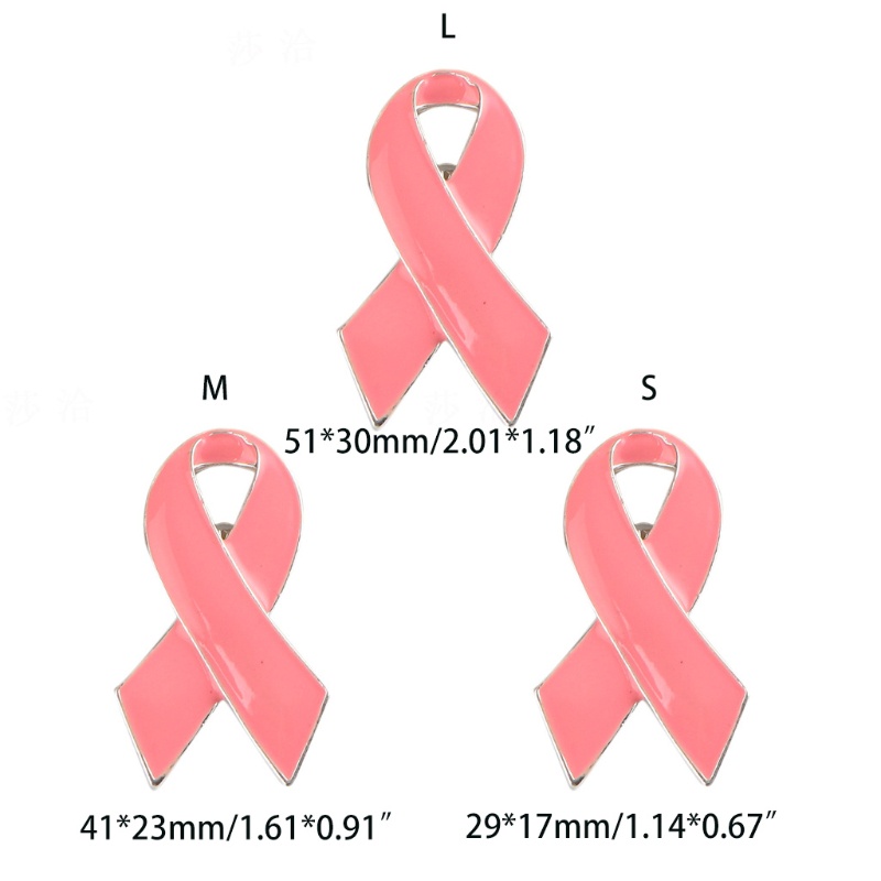 Bộ Ghim Cài Khăn Choàng / Ung Thư Ngực Bằng Hợp Kim Phối Ruy Băng Đỏ