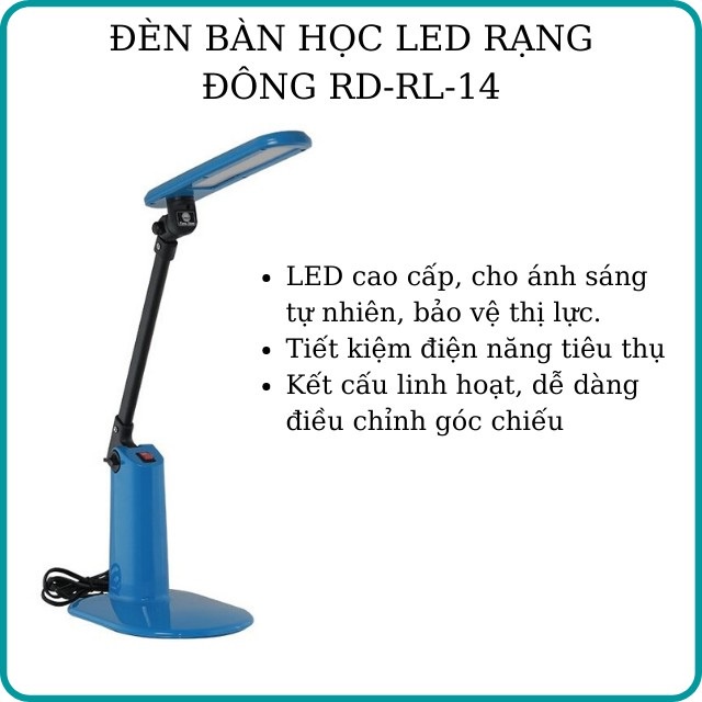 Đèn học để bàn Rạng Đông RL14- Đèn chống cận thị
