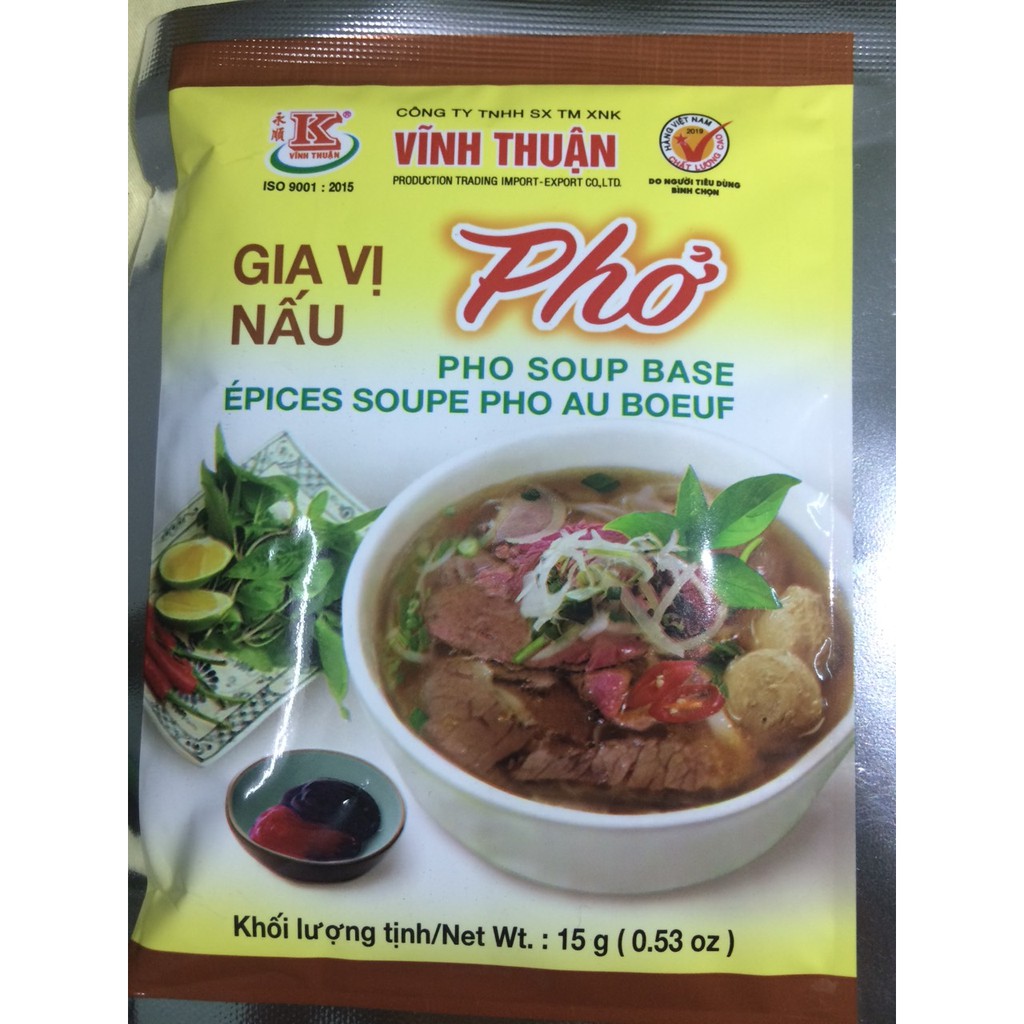 Gia vị nấu Phở Vĩnh Thuận -gói 15g
