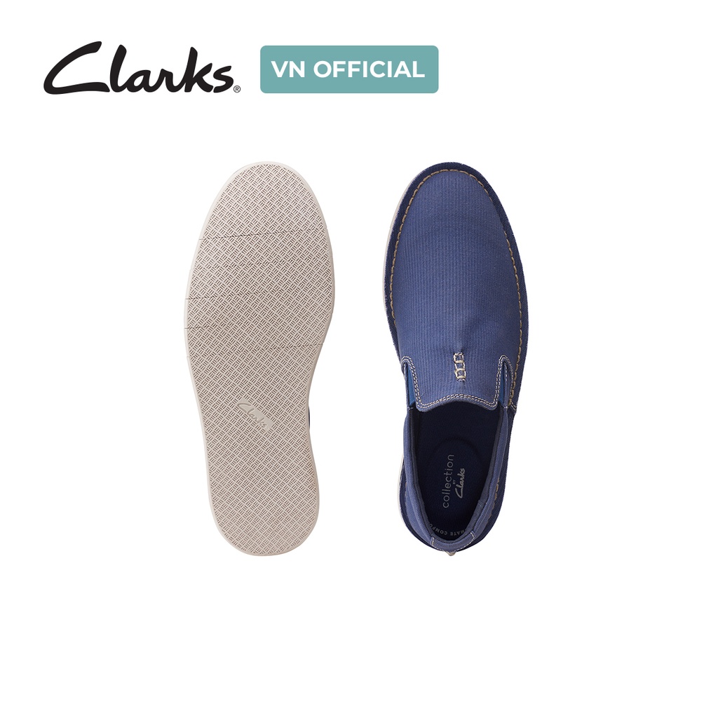 Giày Sục Nam CLARKS Forge Free màu Xanh Blue