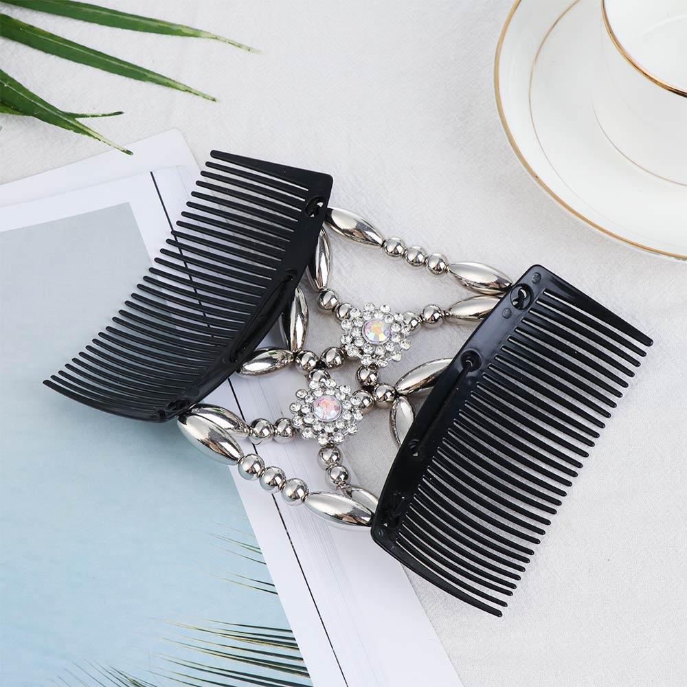 Lược Kẹp Búi Tóc Đính Hạt Thủ Công DIY