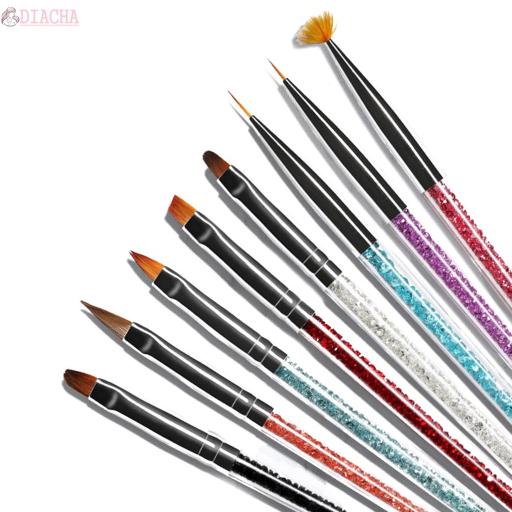 [Hàng mới về] Cọ Vẽ Trang Trí Móng Tay Bằng Acrylic Trong Suốt Chuyên Dụng