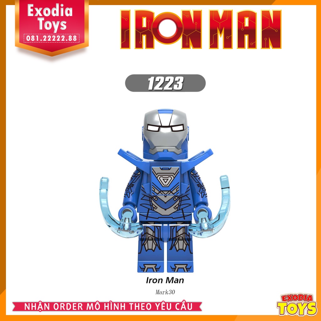 Xếp hình Minifigure các phiên bản bộ giáp Người Sắt : Iron Man - Đồ Chơi Lắp Ghép Sáng Tạo - XINH X0253
