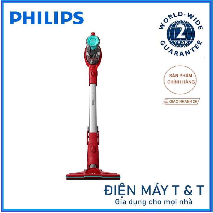 Máy hút bụi không dây dạng cán Philips FC6721, Hàng phân phối chính hãng