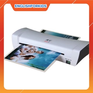 Máy ép ảnh nhựa dẻo plastic A4, tặng kèm màng ép, bảo hành 2 tháng nếu có lỗi - English For Kid