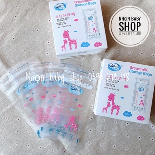 Hộp 50 túi trữ sữa GB Baby (chính hãng mẫu mới)