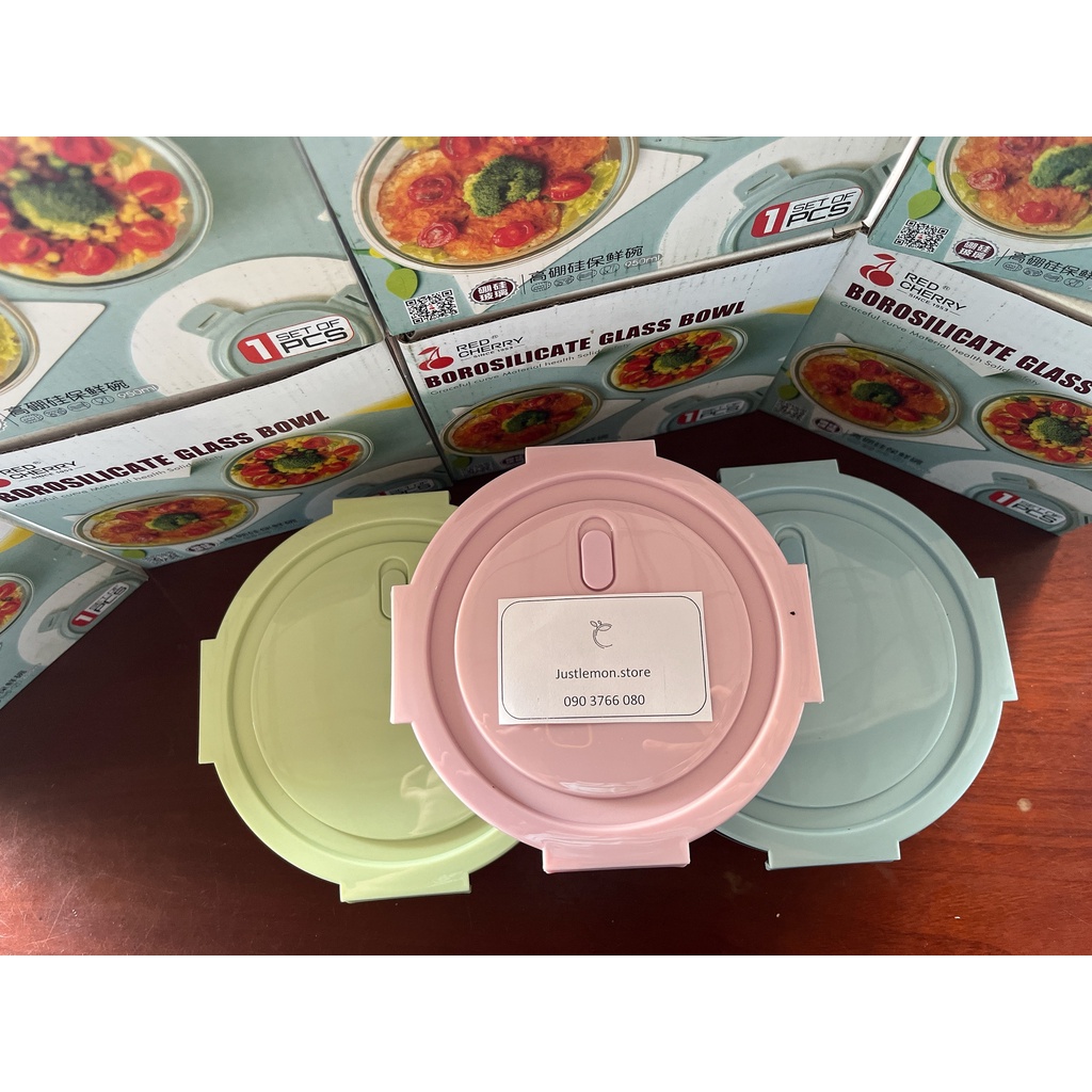 Hộp Cơm Thuỷ Tinh Tròn Cao Cấp 620ml 950ml
